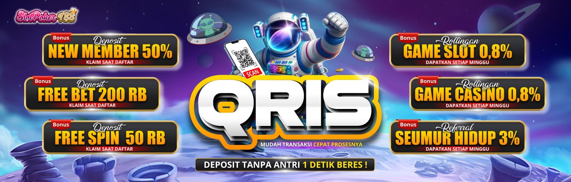 SLOTPOKER188 DEPOSIT QRIS OTOMATIS