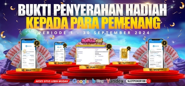 Pemenang event TO bulanan slotpoker188